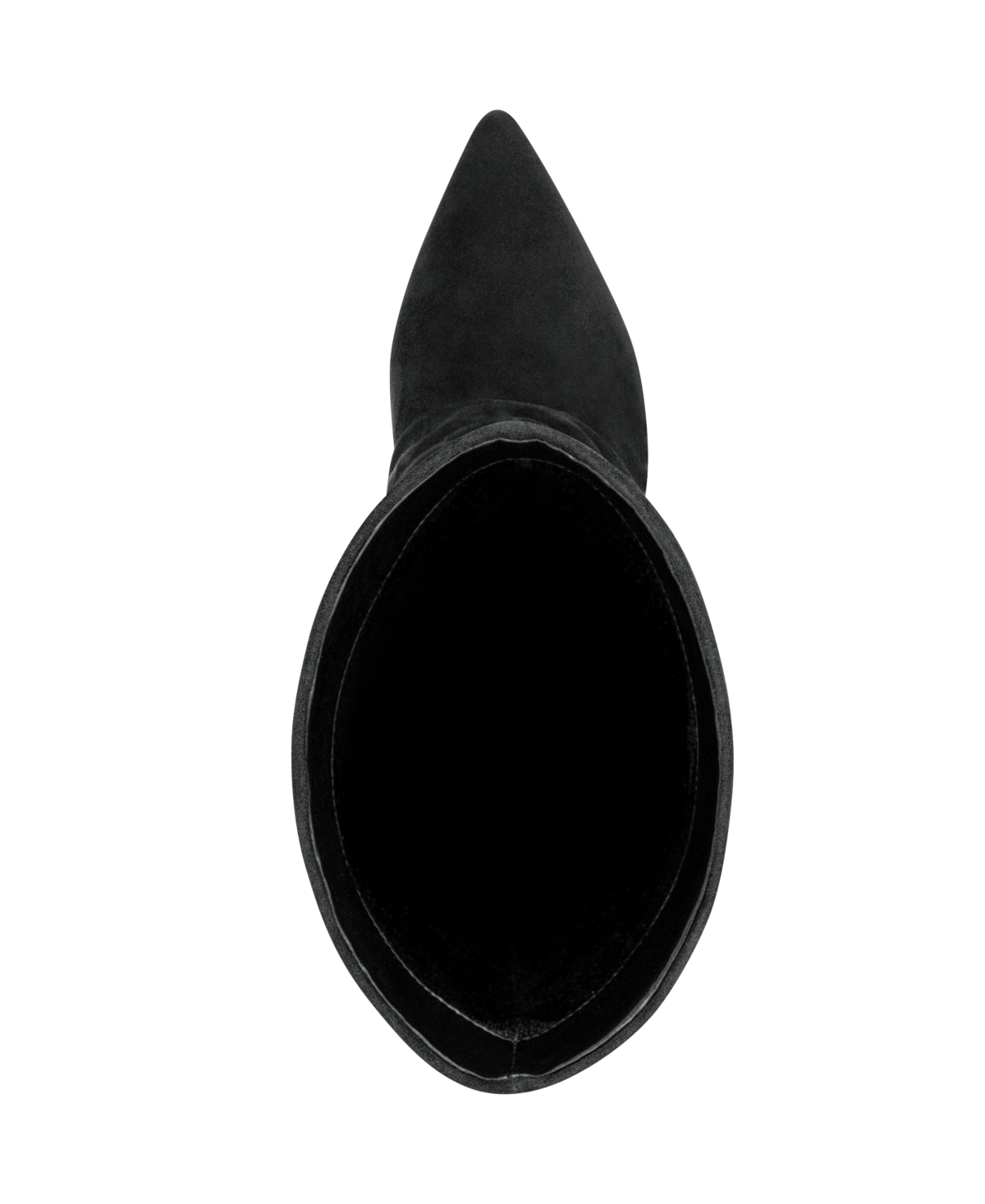 Marc Fisher Ltd Paityn Slouch Pointed Toe Boot In Black Suede
