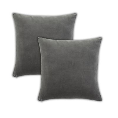 Stella Plush Velvet Throw Pillow Covers, 20"x 20", Set of 2