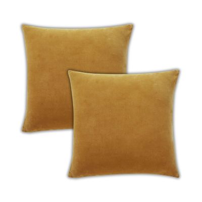 Stella Plush Velvet Decorative Pillow Cover, 20" x 20"