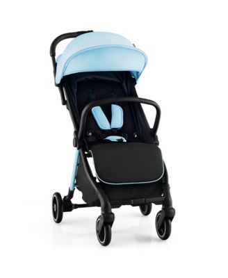 Portable Baby Stroller One-Hand Fold Pushchair W/ Aluminum Frame