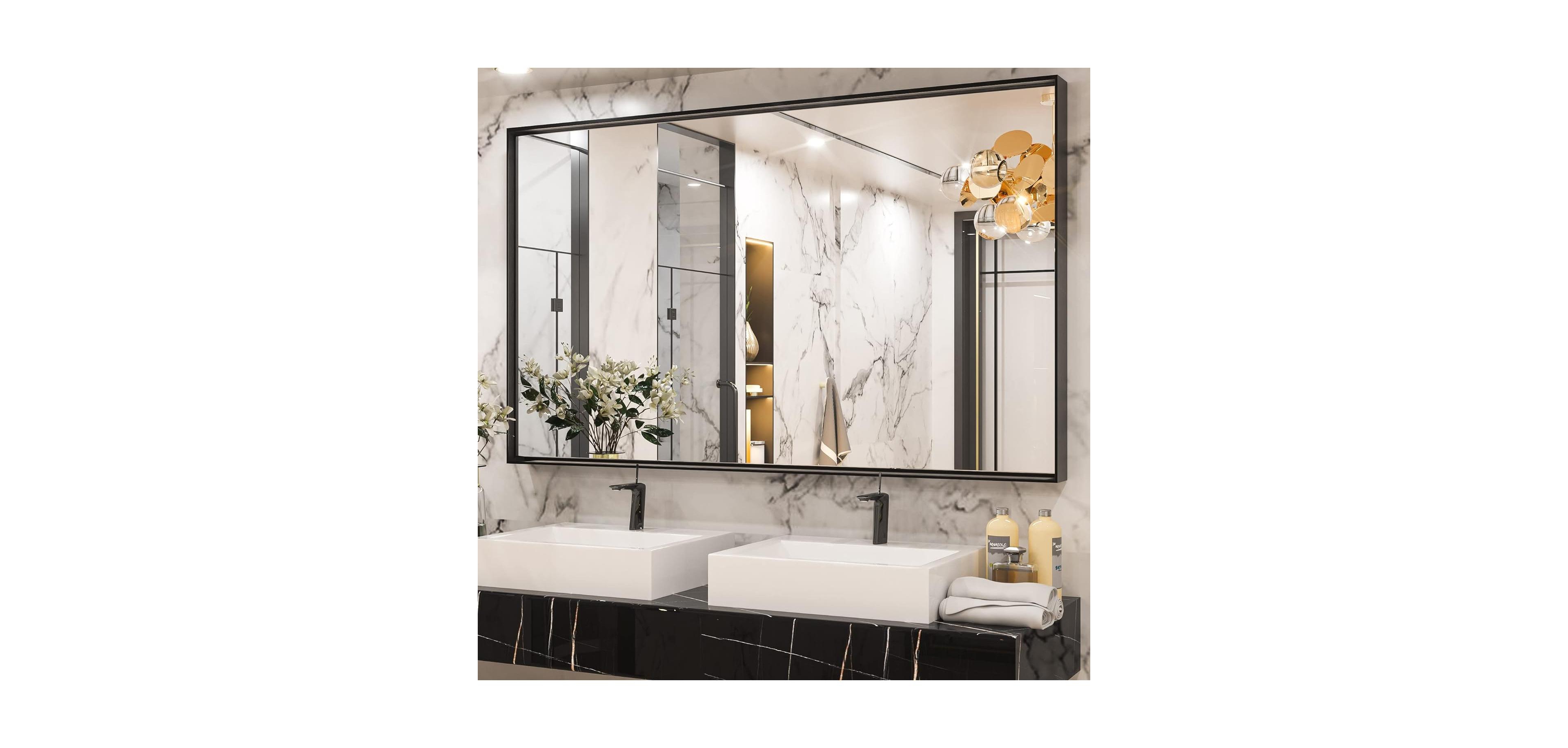 keonjinn Vanity Wall Mirror Bathroom Mirror Accent Mirror
