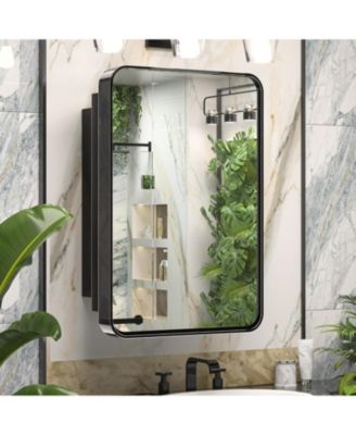 Rectangle Recessed Medicine Cabinet with Shelves