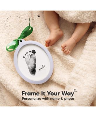 Bitsy Inkless Baby Hand and Footprint Kit, Two-sides Baby Christmas Photo Ornaments, Personalized Baby Keepsake Gifts