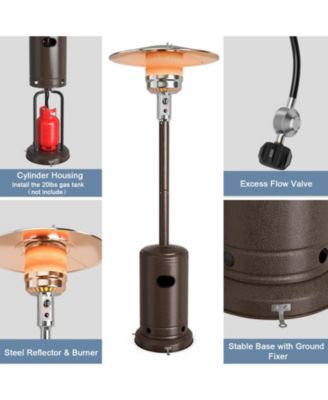 50000 BTU Garden Propane Standing LP Gas Steel Accessories Heater