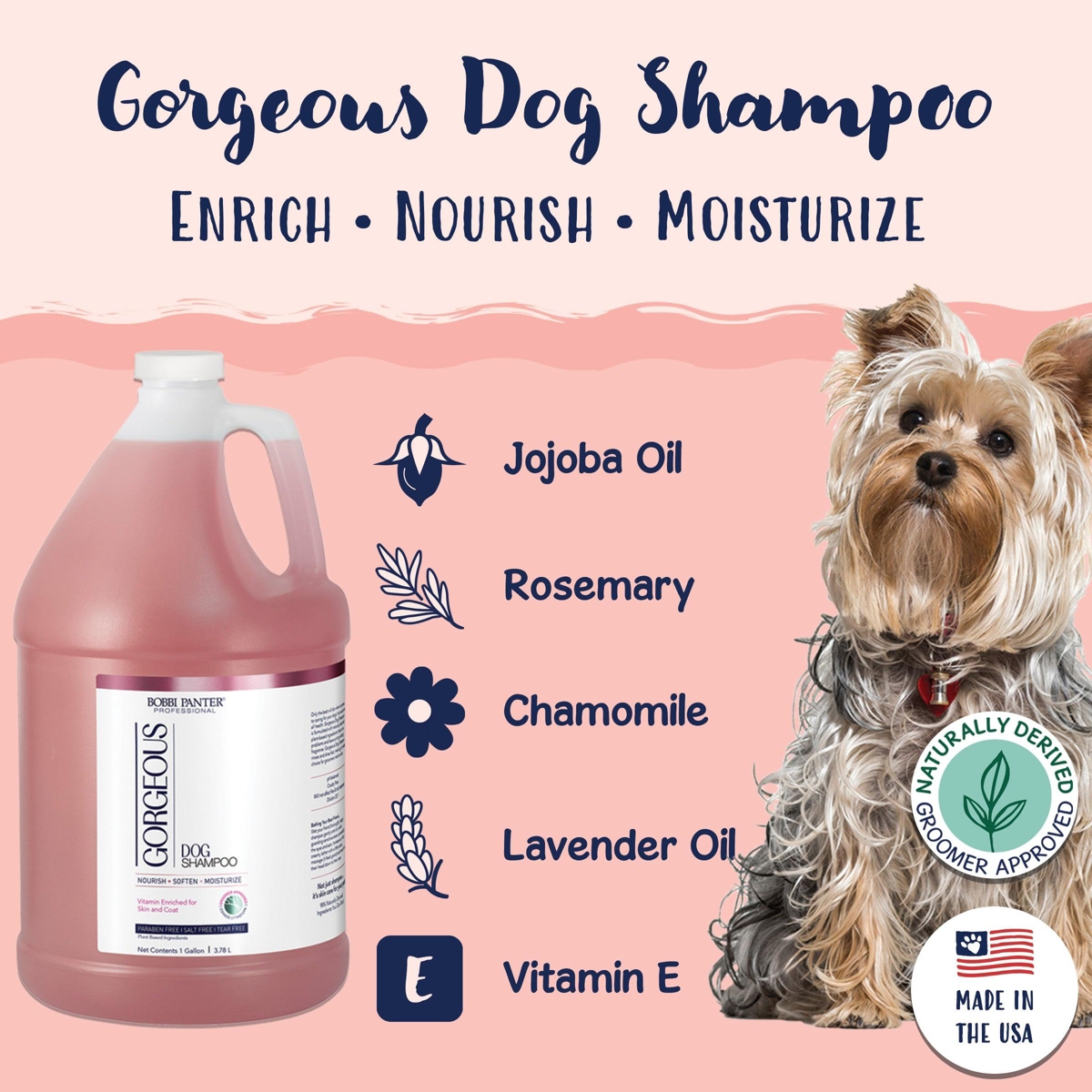 Bobbi Panter (Professional)Signature Gorgeous Dog Shampoo Chamomile, Jojoba Oil