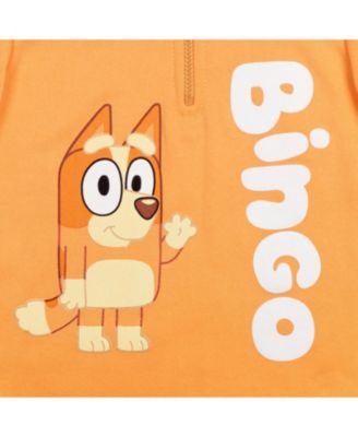 Bingo Fleece Half Zip Hoodie Toddler| Child Boys