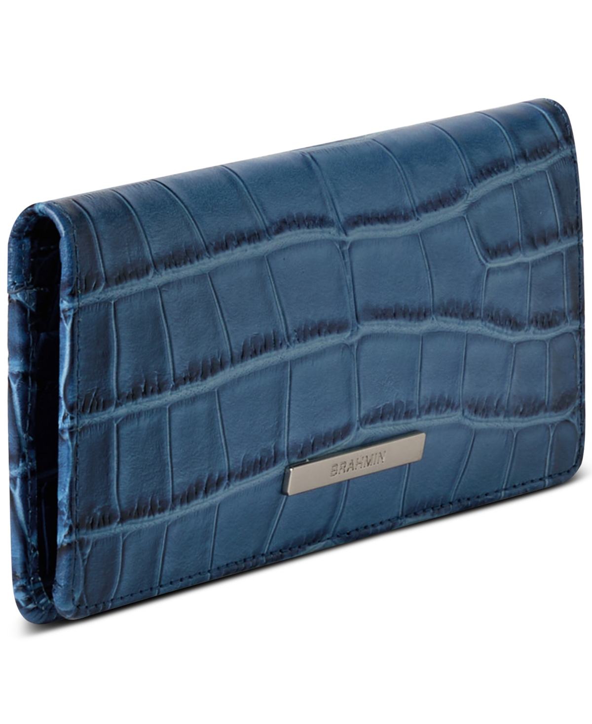 Brahmin Ady Leather Wallet In Heavenly Blue