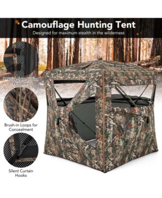 5-IN-1 Detachable Hunting Blind for 2-3 People with Skylight