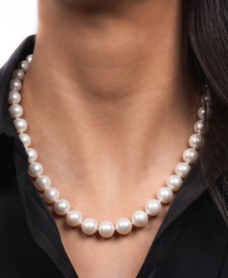 Cultured Freshwater Pearl (9-11mm) 20" Strand Necklace in 14k Yellow Gold