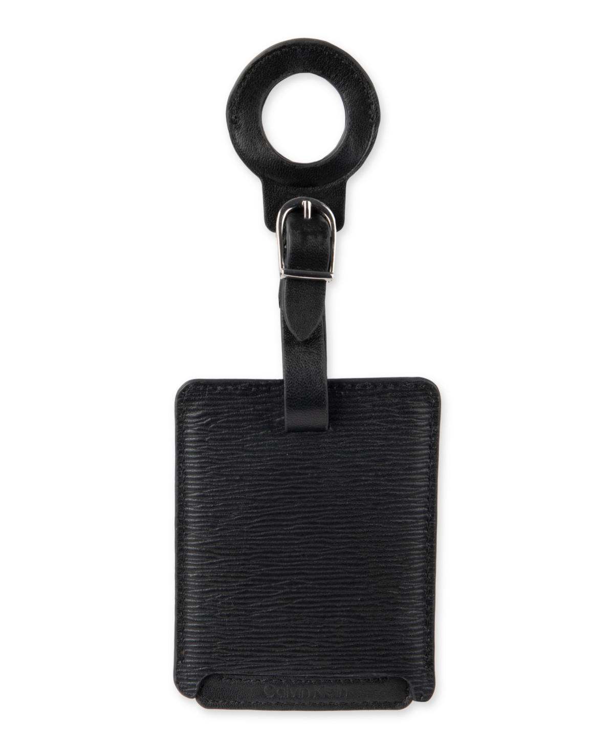 Calvin Klein Men's Leather Passport Wallet with Airtag Holder Luggage Tag, 2-Piece Set