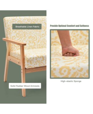 Modern Fabric Loveseat Sofa Couch Upholstered 2-Seat Armchair