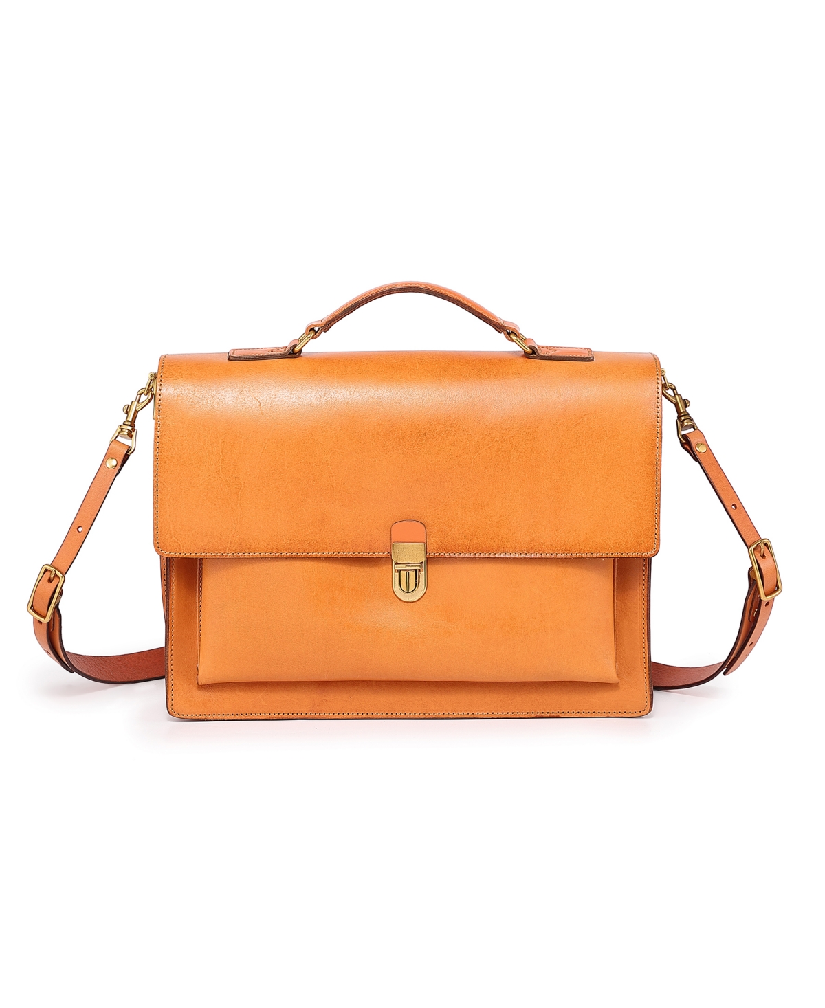 Women's Laurel Brief Messenger Bag - Caramel