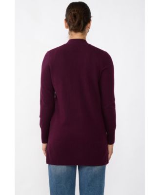 Women's 100% Cashmere Open Cardigan Sweater | Long Cardigan Sweaters