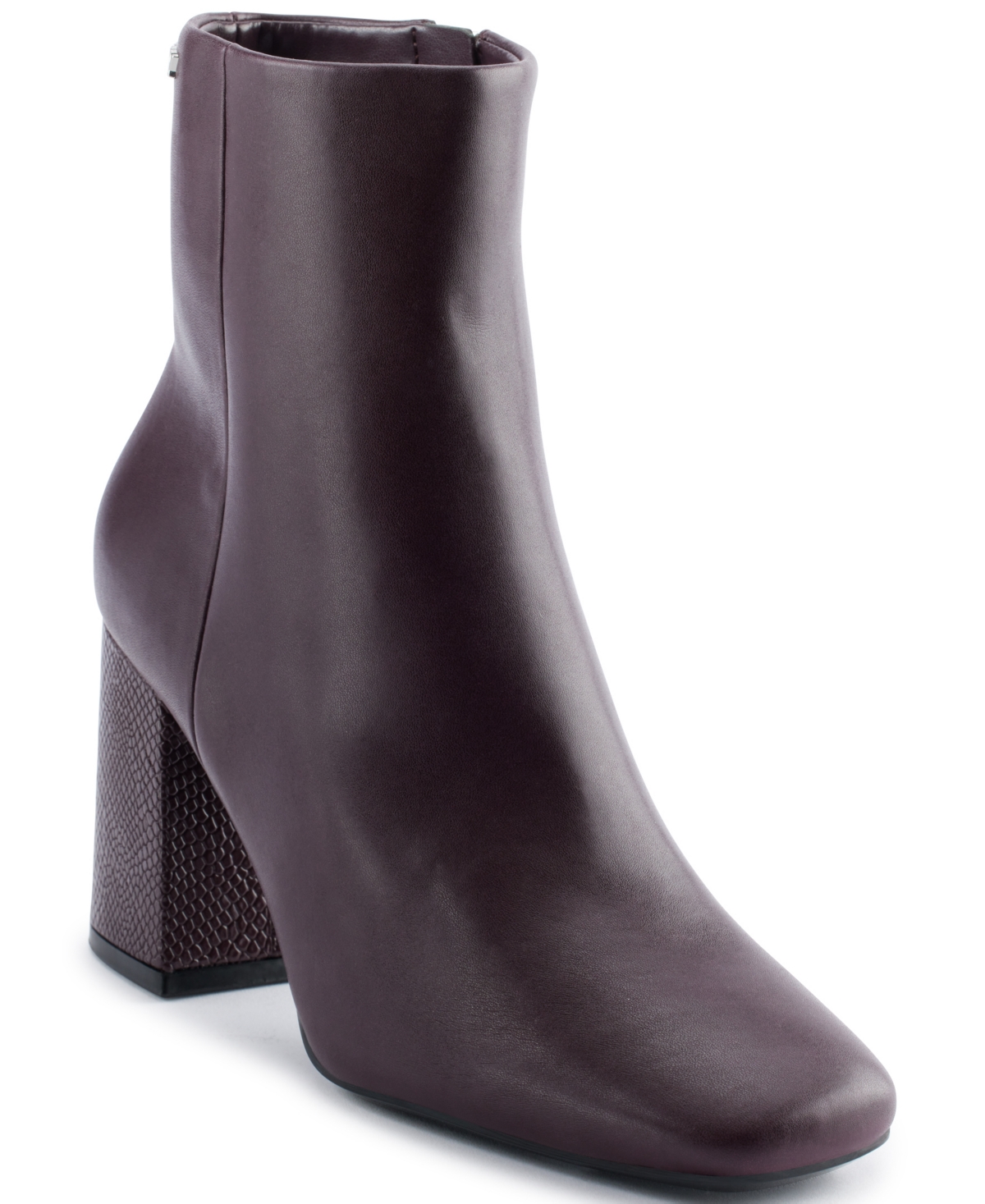Dkny Women's Steph Block Heel Dress Booties In Dark Cherry | ModeSens