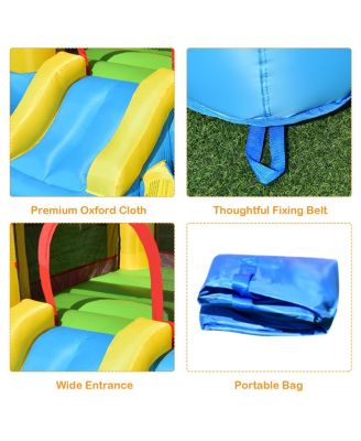 Inflatable Kids Slide Bounce House with 550w Blower