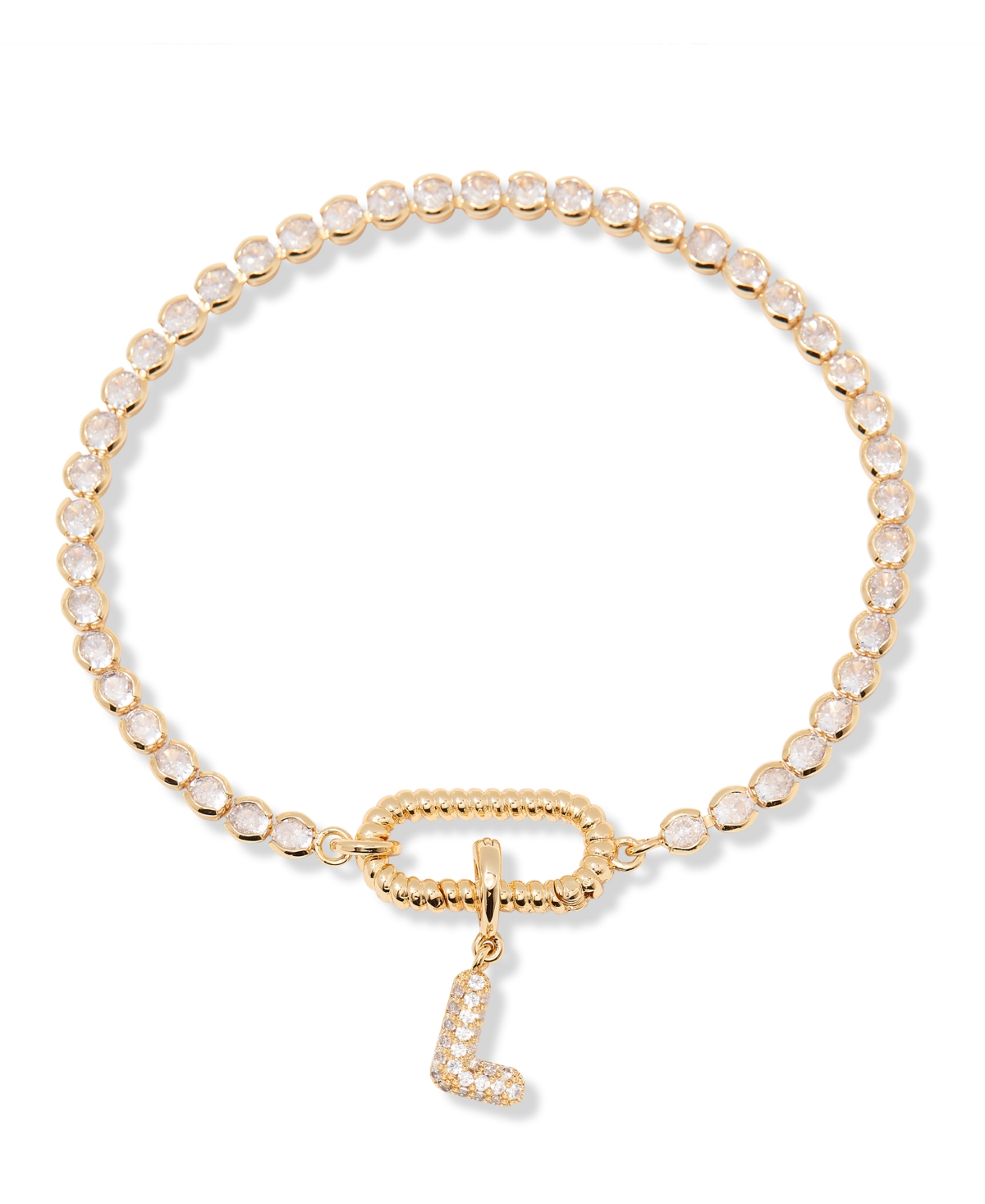 Brook & York Petra Initial Tennis Bracelet In Letter L