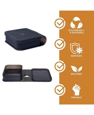 Silicone 2-Piece Go Go Bowl Set – Sandwich Size Reusable Containers