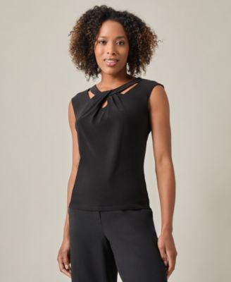 Kasper - Crossover Cutout Top
