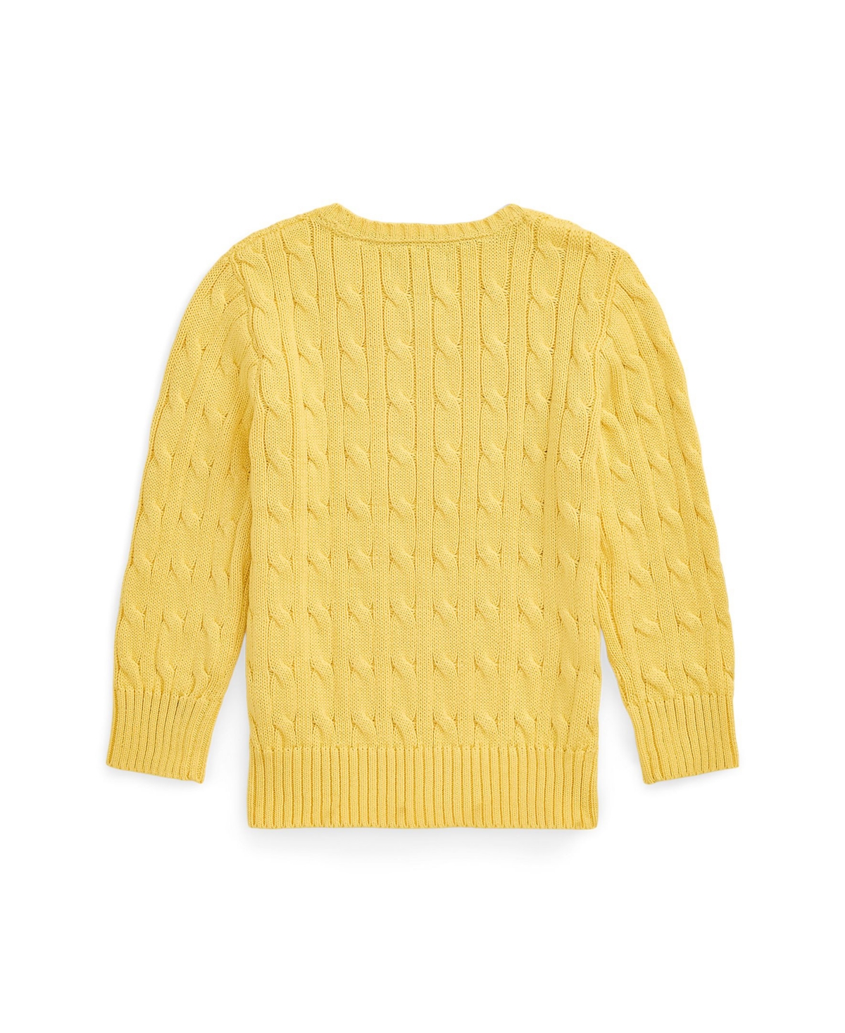 Polo Ralph Lauren Cable-knit Cotton Jumper In Oasis Yellow