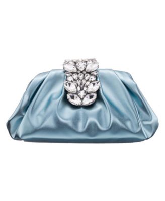 Women's Crytal Frame Snap Clutch