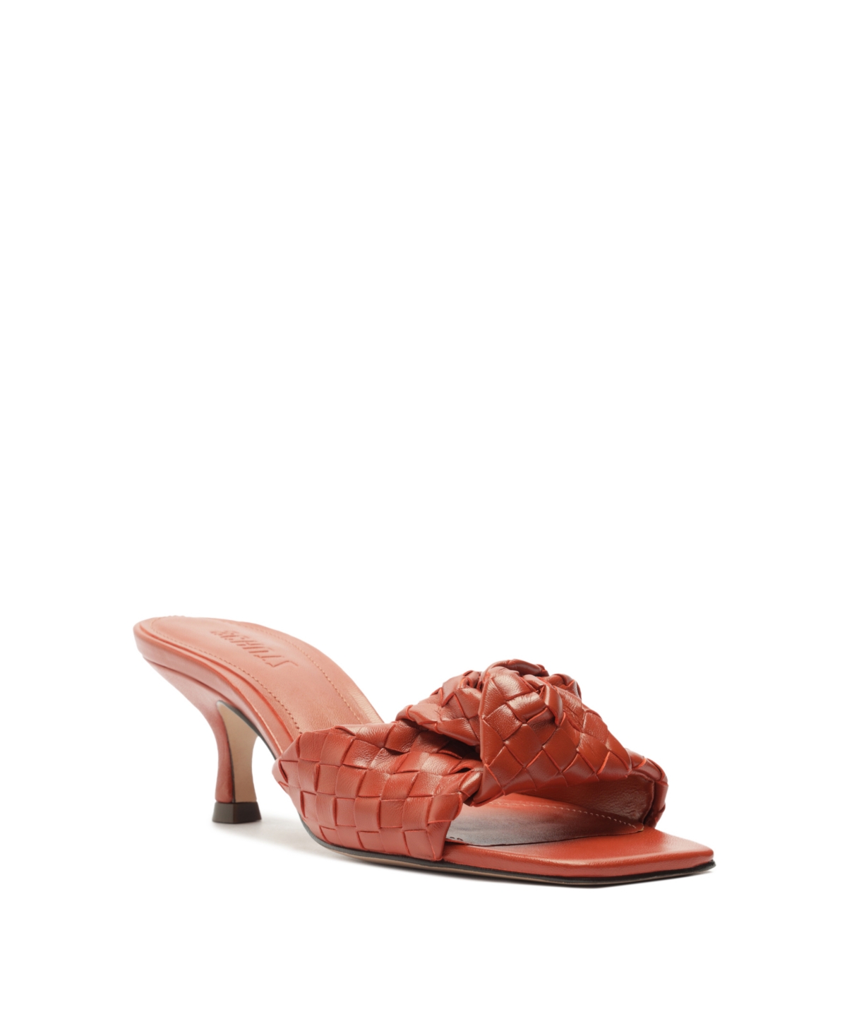 Shop Schutz Women's Kareena Knot Mule Sandals In Orange