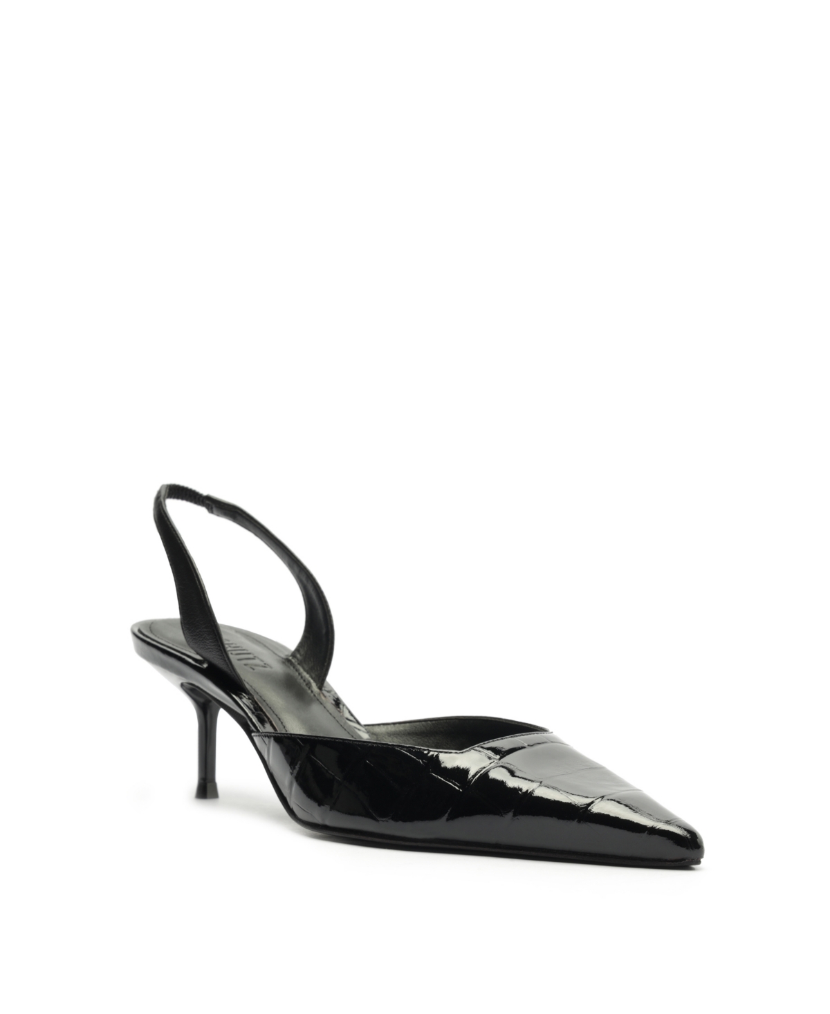 Shop Schutz Women's Paola Mid Heel Pumps In Black