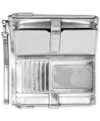 Logo Jet Set Double-Zip Wristlet