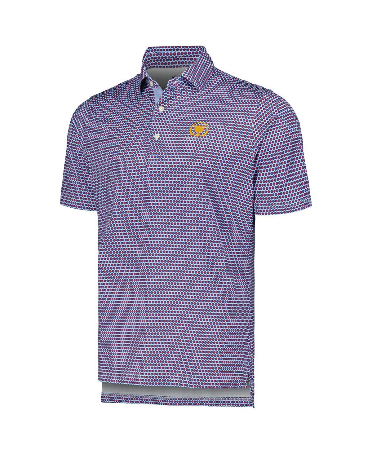Fairway & Greene Men'sPresidents Cup Starburst Print Polo - Light Blue