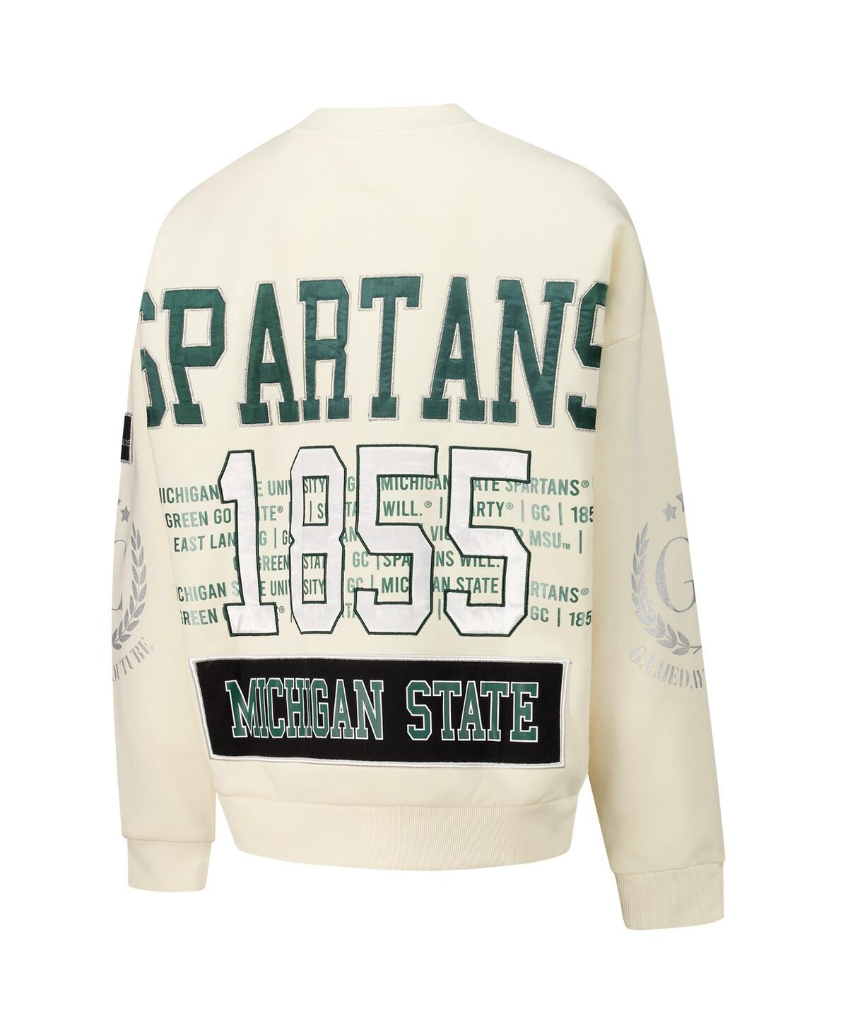 Gameday Couture Women'sMichigan State Spartans Slay Pullover Sweatshirt - Cream