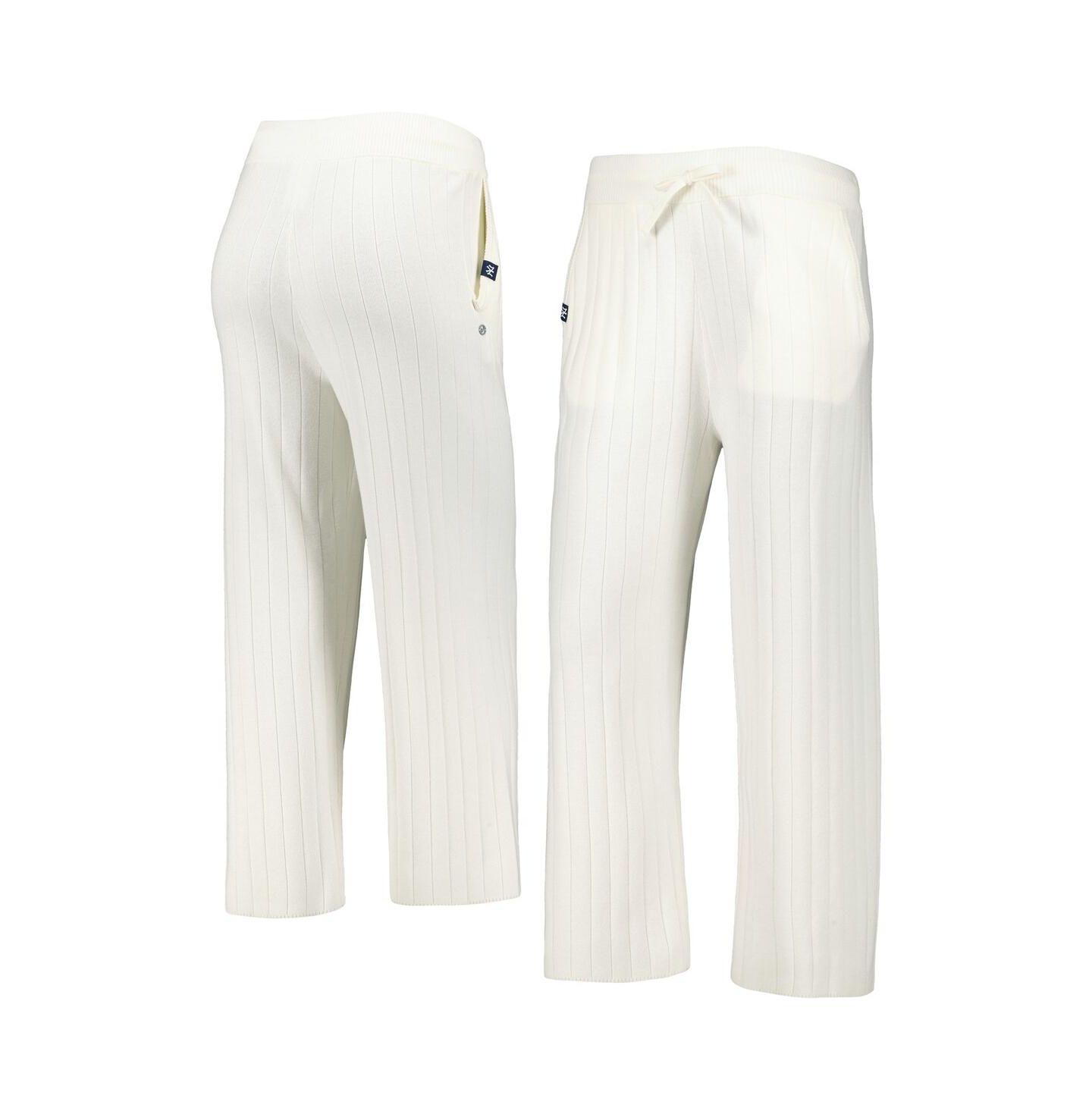 Женские брюки LevelWear White New York Yankees Dream Icon Knit — фото 1