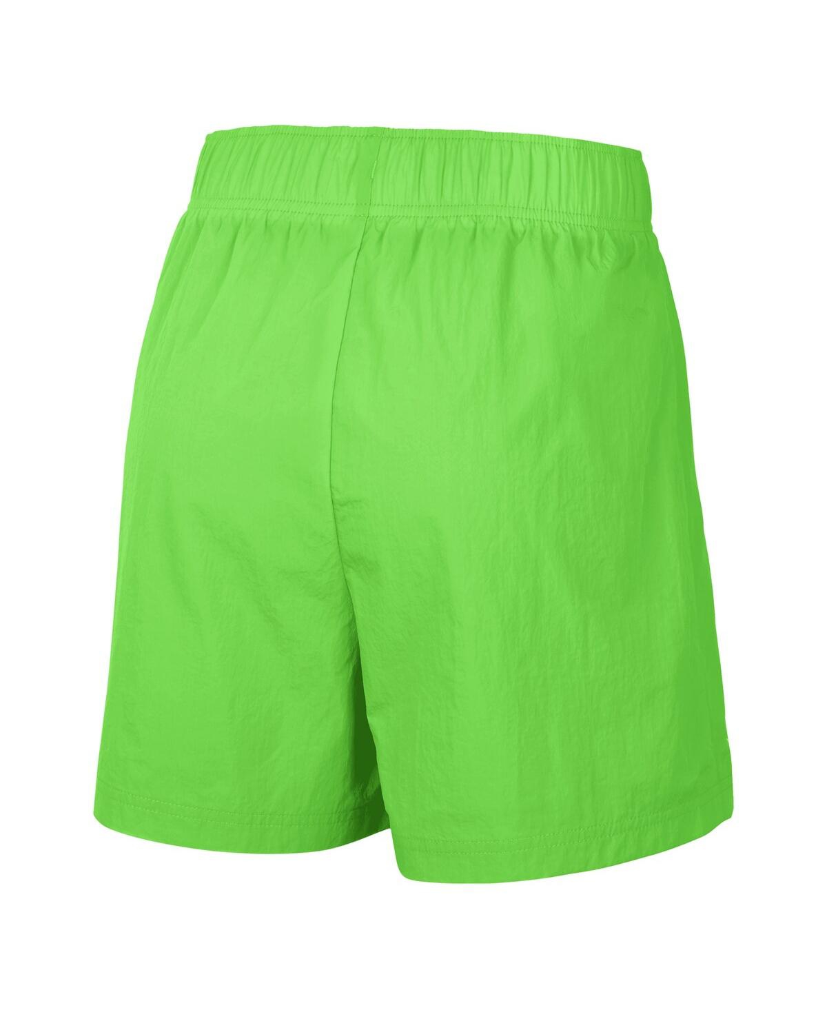 Nike Women'sSeattle Storm Buzzer Beaters Woven Performance Shorts - Neon Green