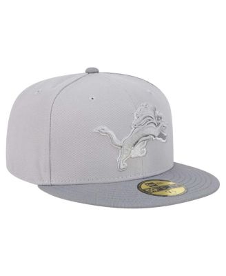 Men's Gray/Graphite Detroit Lions Iron Cloud 59FIFTY Fitted Hat