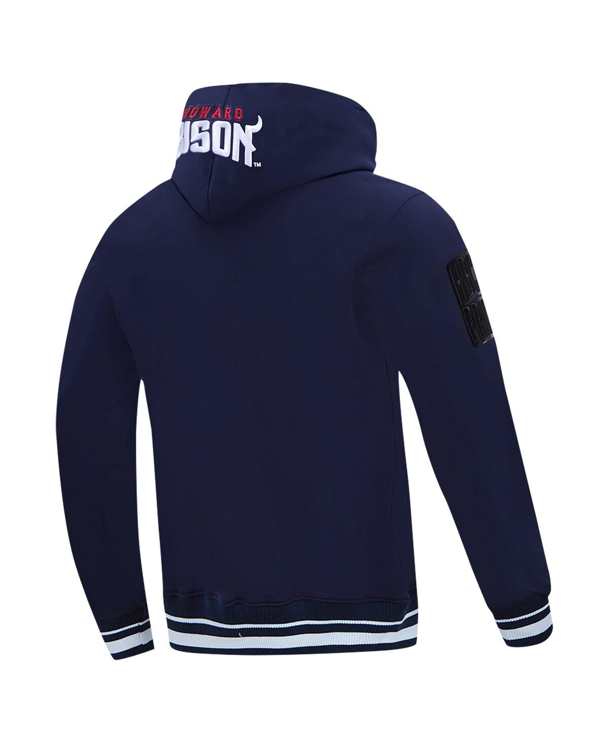 Pro Standard Men'sHoward Bison Vintage Varsity Pullover Hoodie - Navy