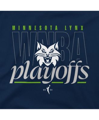 Men's and Women's Navy Minnesota Lynx 2024 WNBA Playoffs Roar T-Shirt