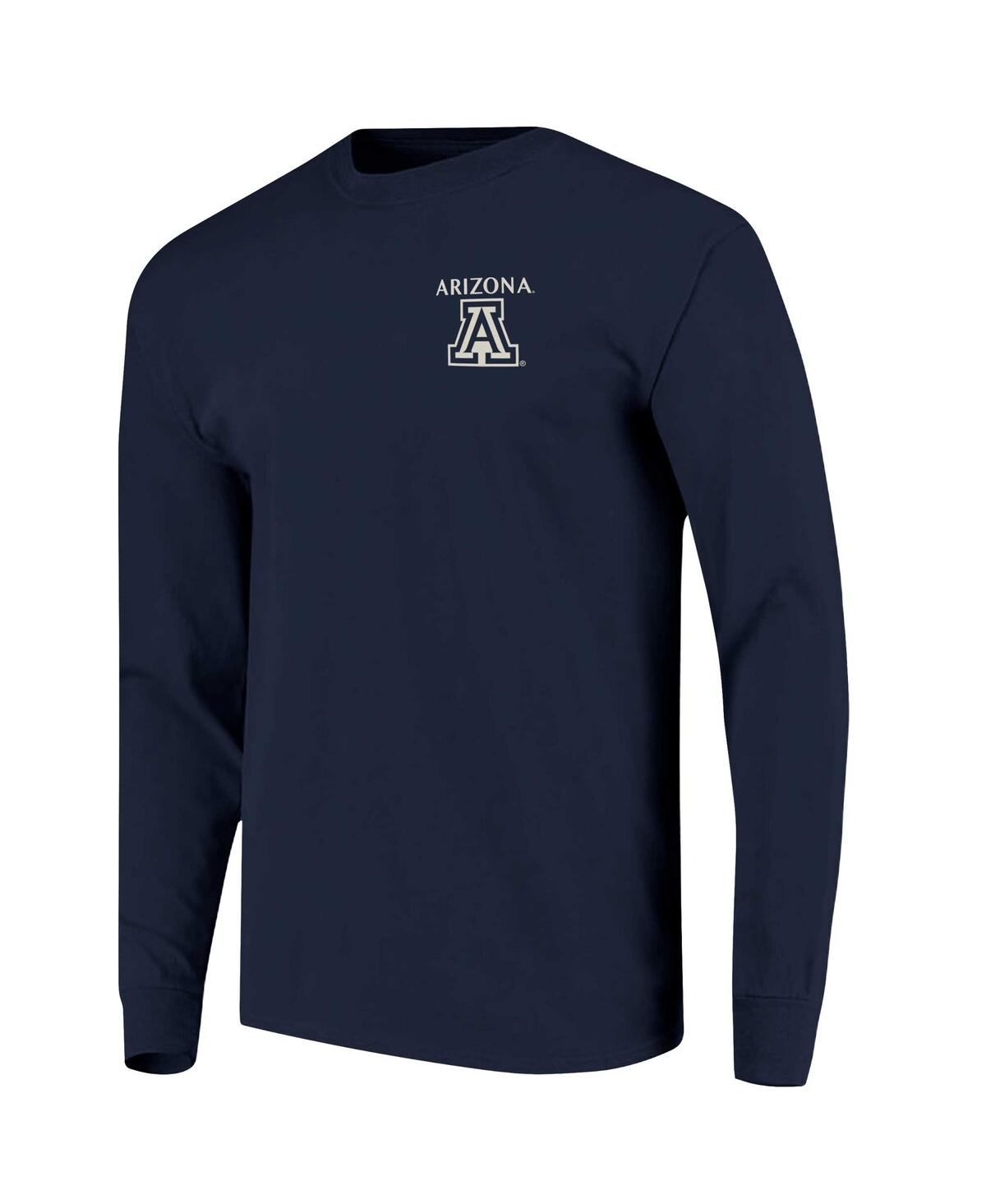 Image One Men'sArizona Wildcats Comfort Colors Campus Nights Long Sleeve T-Shirt - Navy