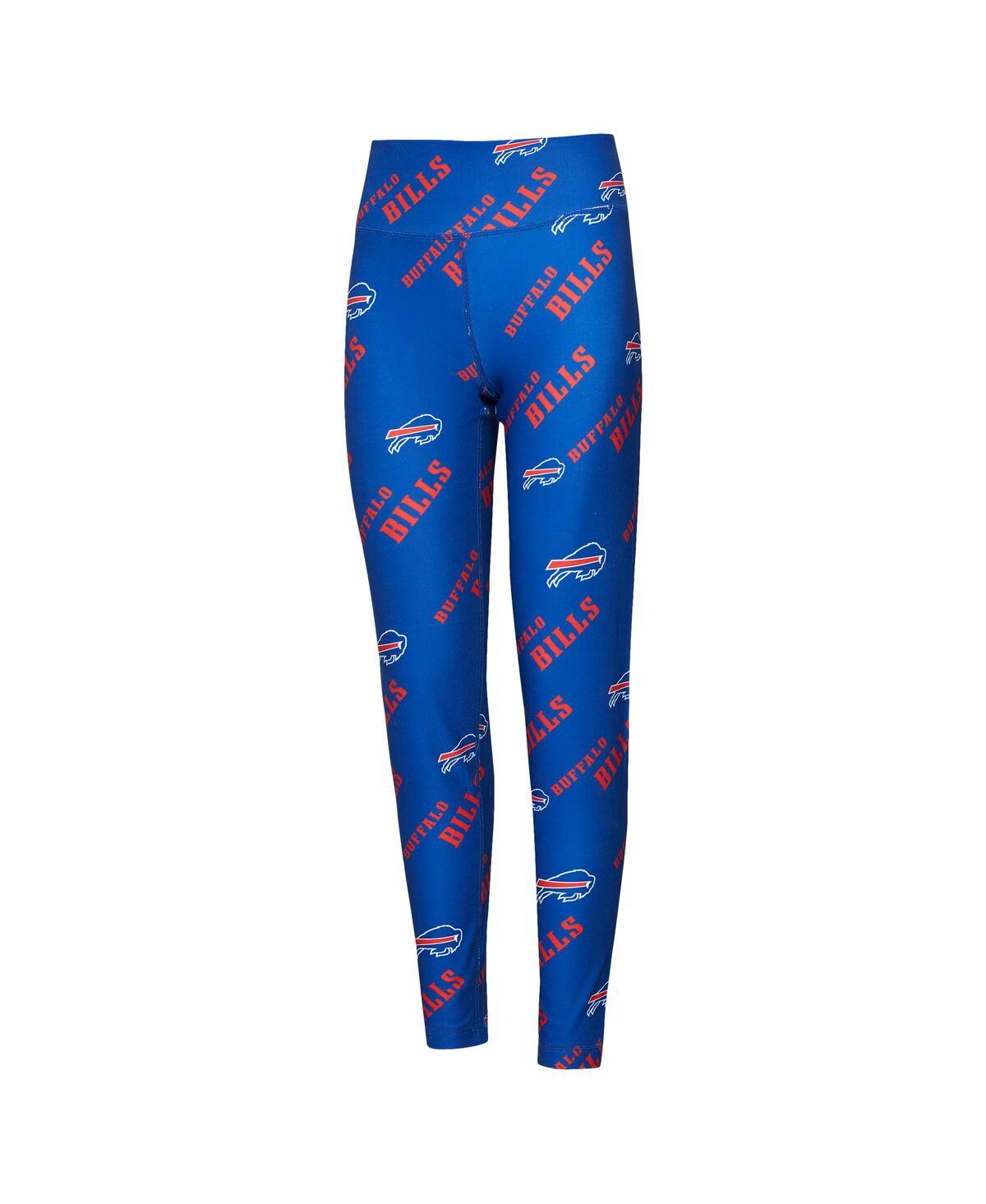 Concepts Sport Women's Royal Buffalo Bills Breakthrough Allover Print Knit Leggings In Royal