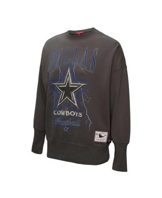 Women's Charcoal Dallas Cowboys Distressed Logo 4.0 Pullover Sweatshirt