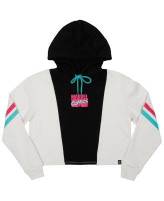 Women's White Marvel Ghost-Spider Pullover Hoodie Pants Lounge Set