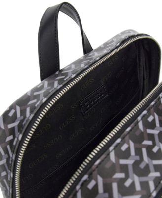 GUESS Men's Woven Logo Compact Backpack