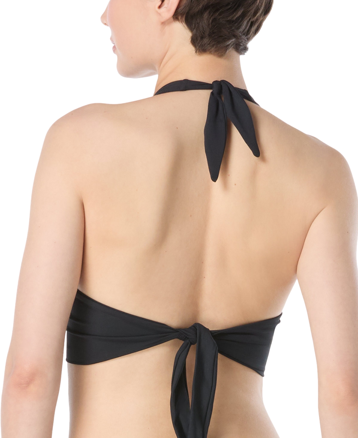 CARMEN MARC VALVO WOMEN'S HALTER BIKINI TOP 