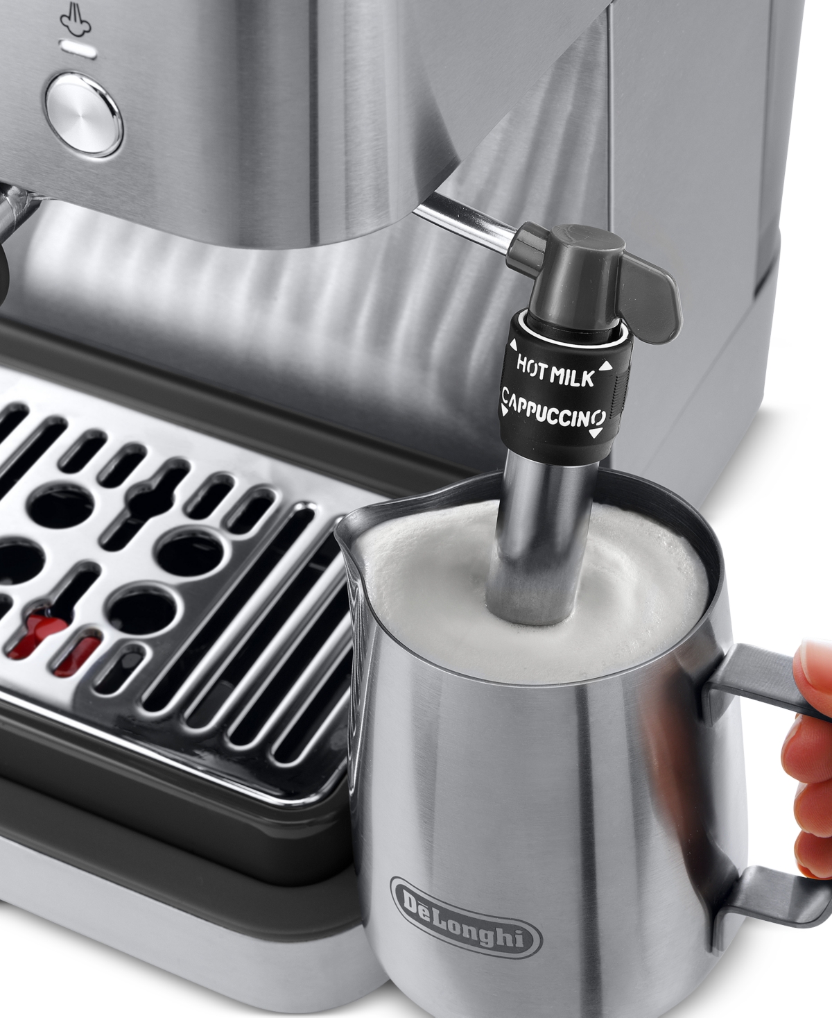 Shop Delonghi Linea Classic Espresso Machine In Stainless Steel  Grey