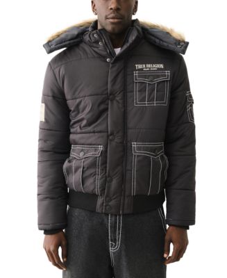 True Religion Men's Big T Convertible Puffer Jacket - Macy's