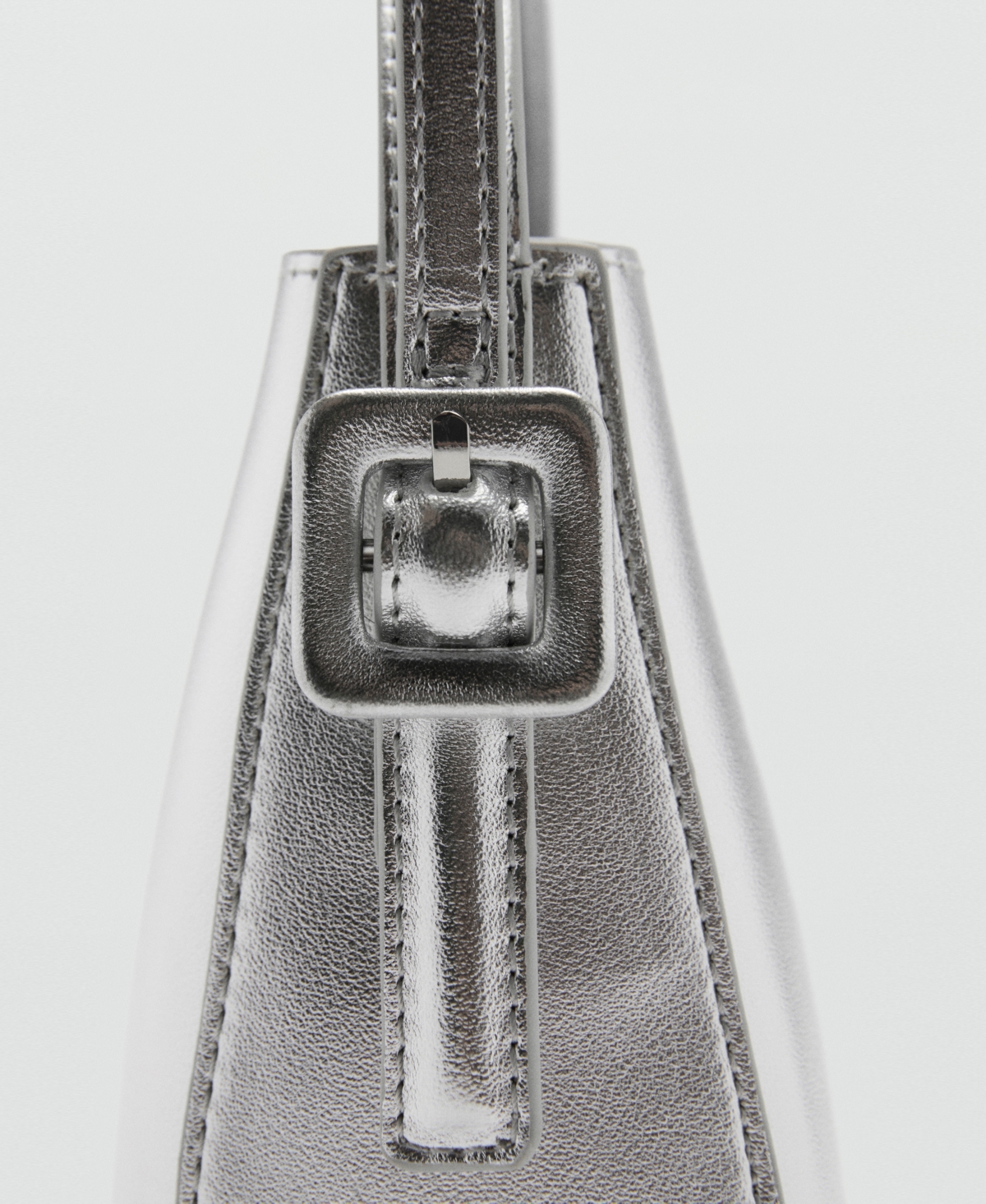 Mango Women's Metallic Mini-Shopper Bag
