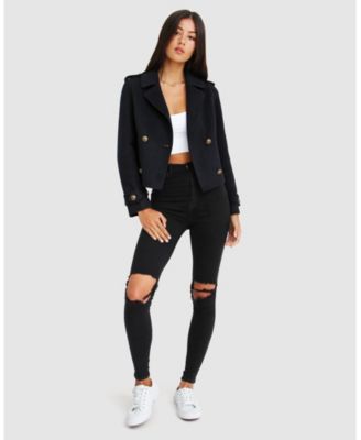 Better Off Military Peacoat Women's