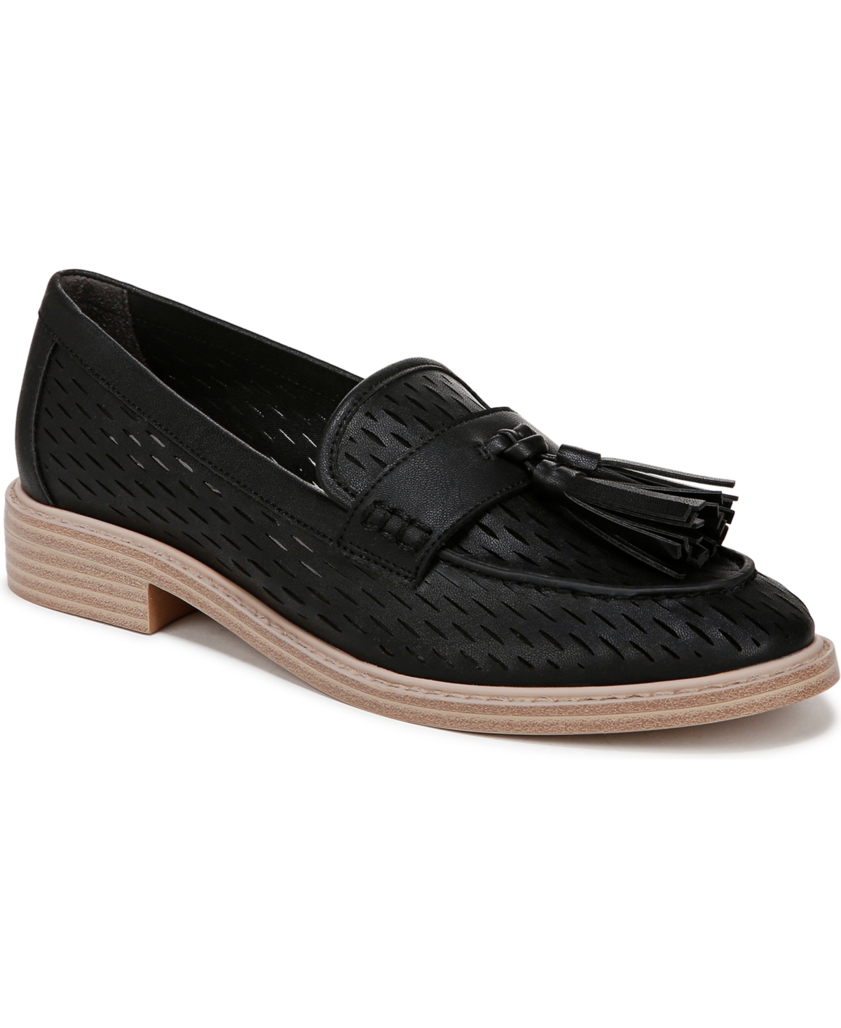 Women's Carolyn Low Profile Tassel Loafers - Beige Canvas/Faux Leather