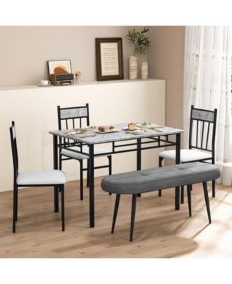 Upholstered Entryway Bench with Heavy-duty Metal Frame