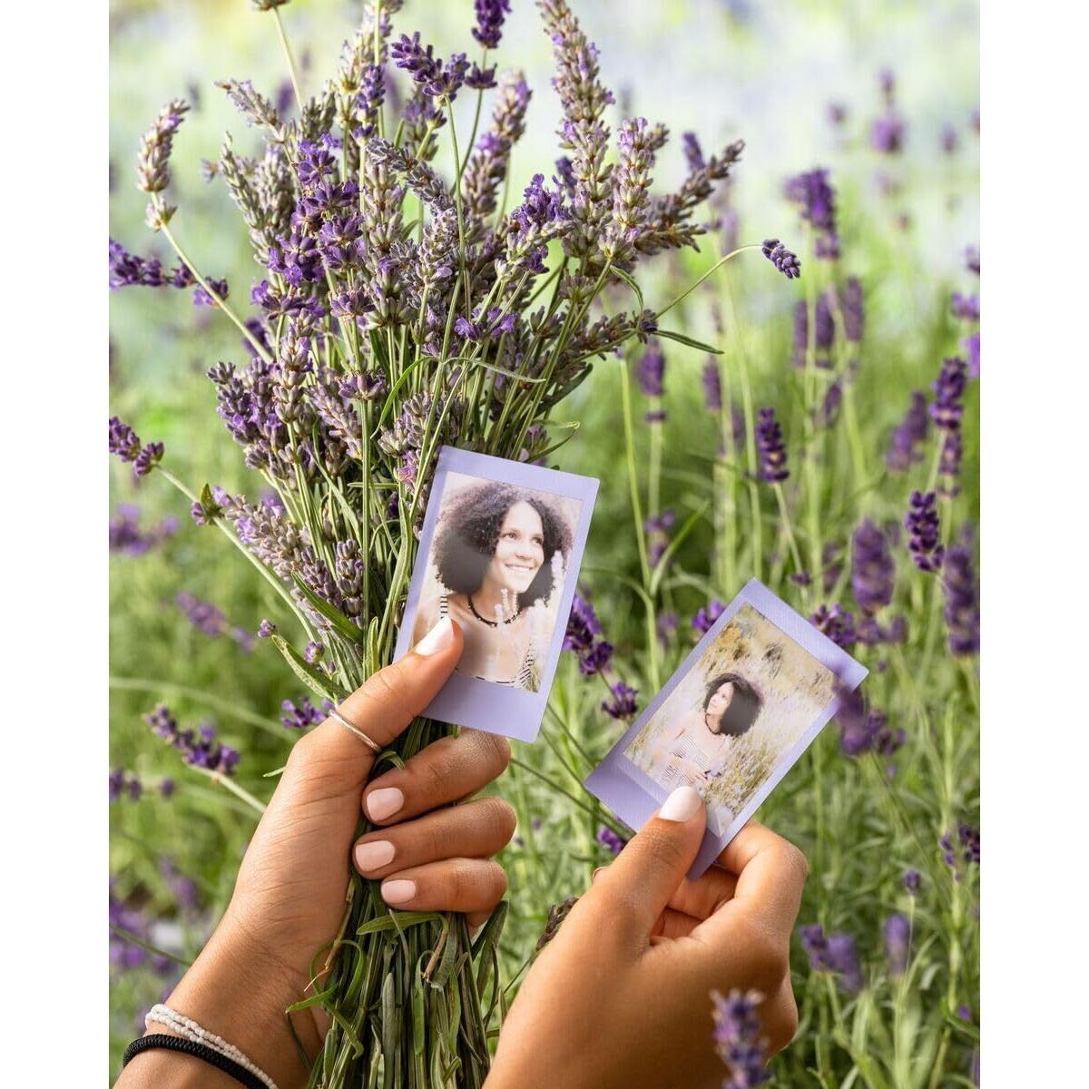 Fujifilm Instax Mini Soft Lavender Instant Print Film 10 Pack Bundle