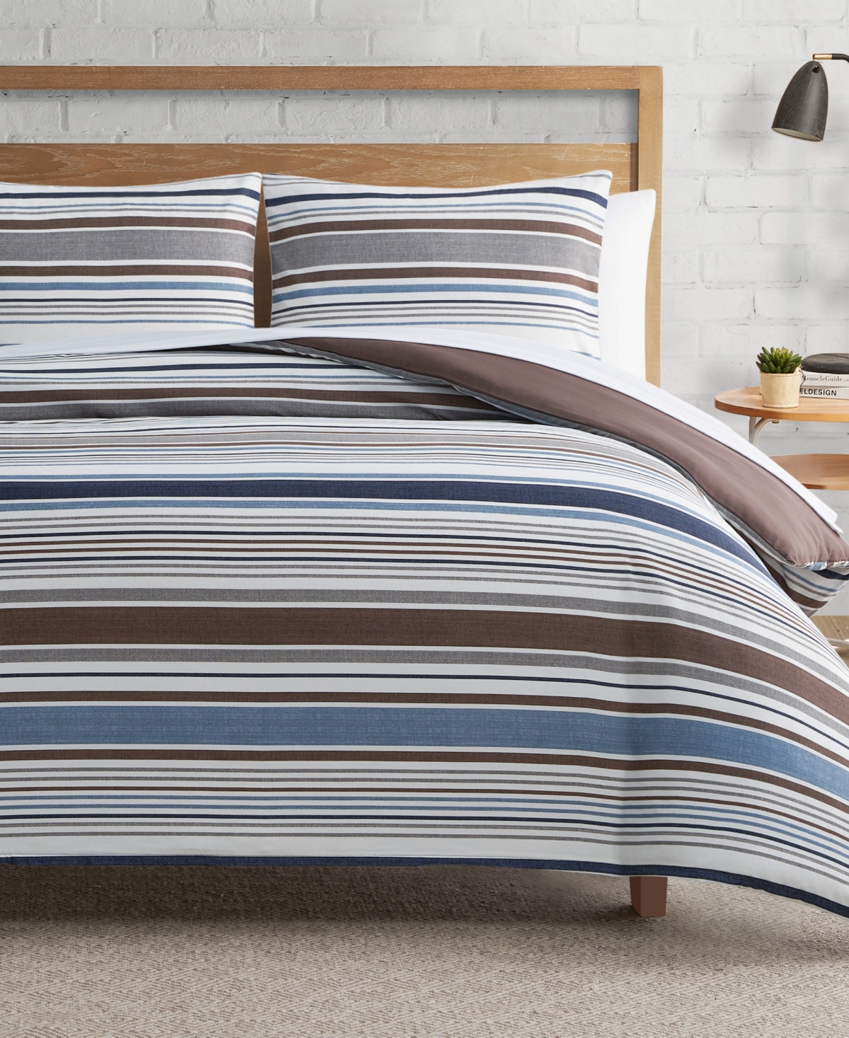 Shop Lucky Brand Monterey Stripe 3-pc. Duvet Cover Set, Full/queen