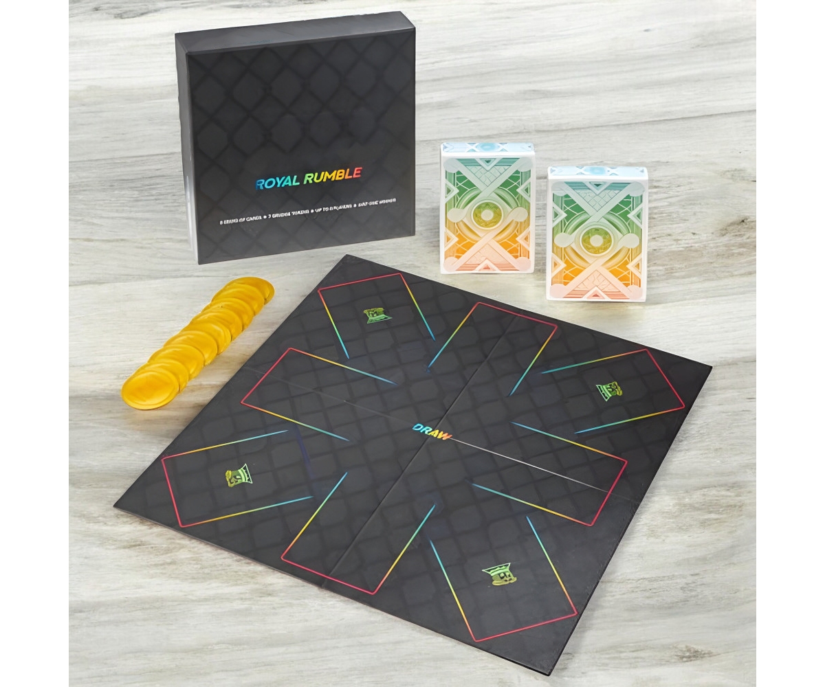 Slickblue Nertz Royal Rumble Card Game - Includes 2 Decks of Poker Cards for Fast-Paced Fun