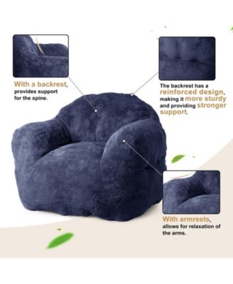 Bean Bag Chair, 39" Bean Bag Couch with Armrests